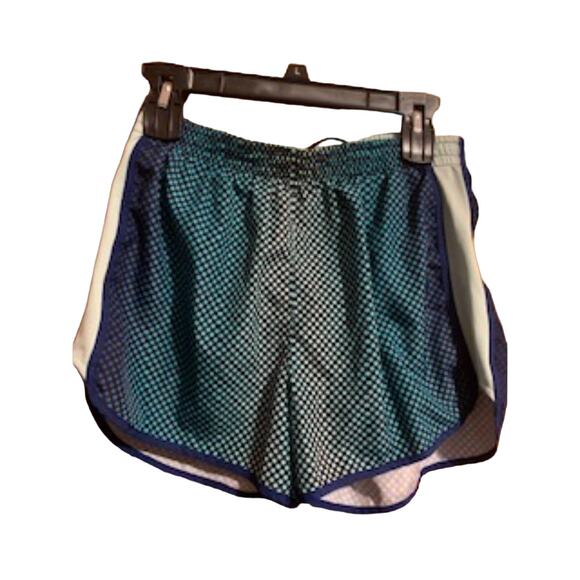 Pink by Victoria Secret Size Small Polka Dot Green/Blue Track Shorts - Picture 1 of 6